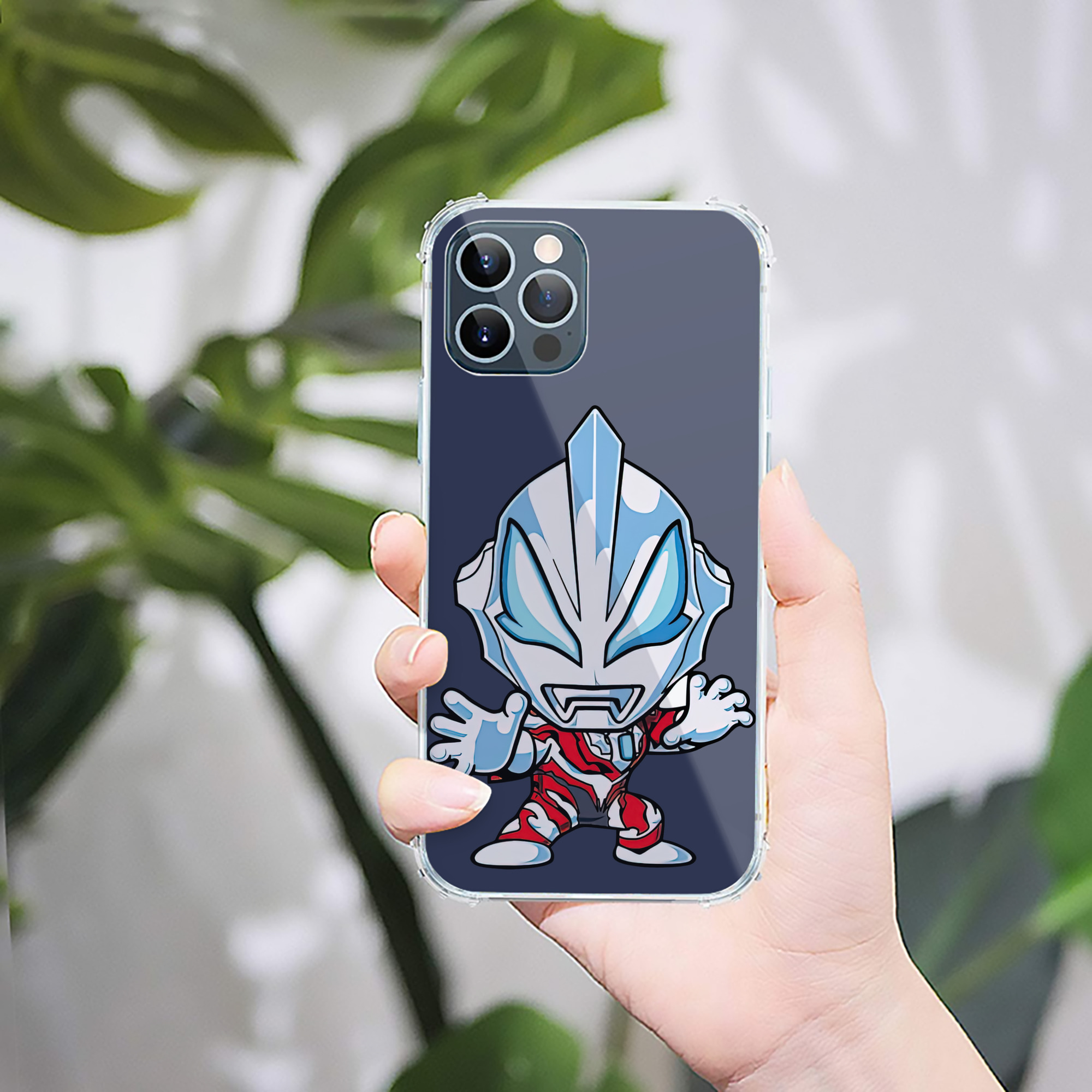 （画像用） ウルトラマン Ultraman 【iPhone 12シリーズ対応】透明スマホケース（クリアソフトケース）